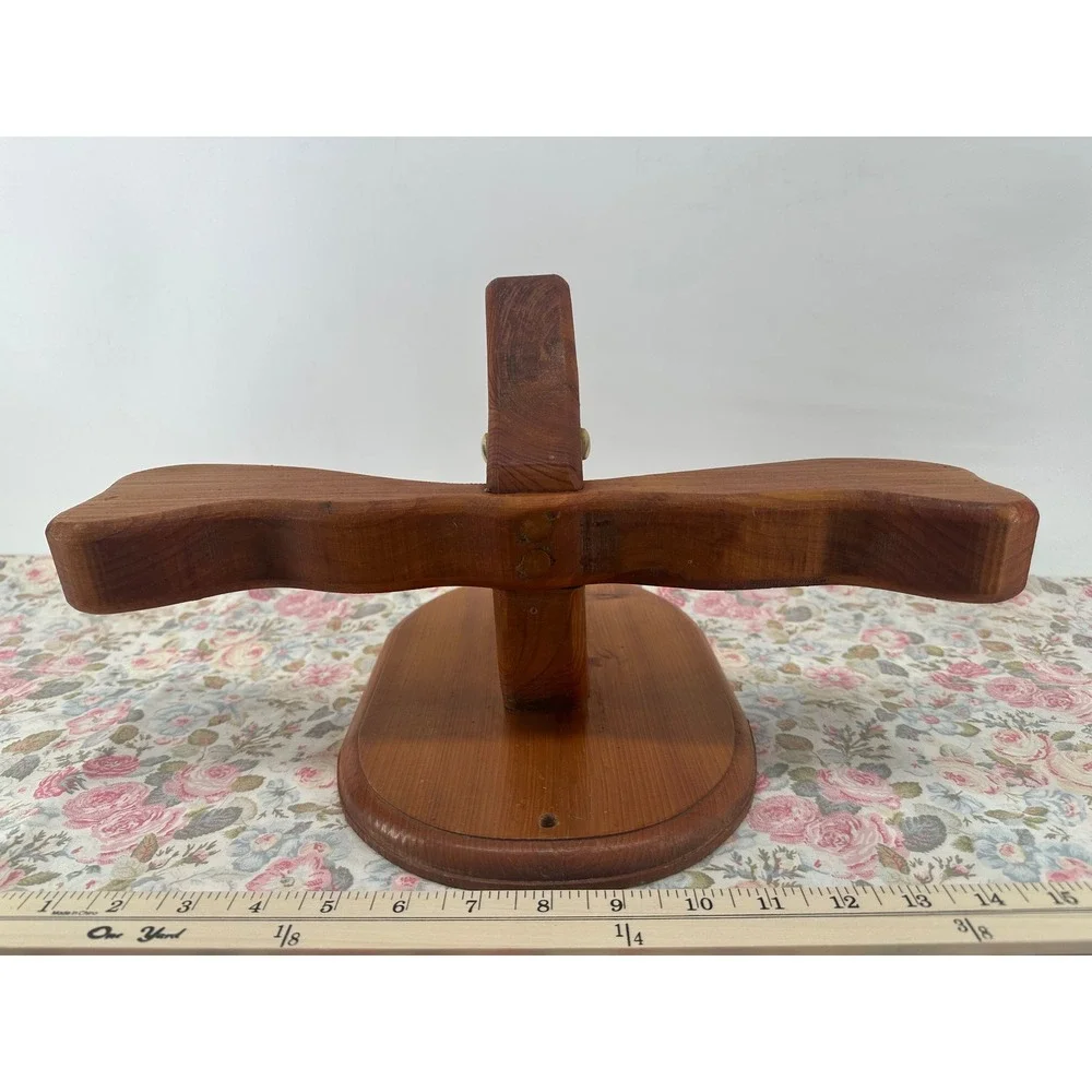 Vintage Rustic Handcrafted Wooden Moose Head Wall Mount Lodge Cabin Decor